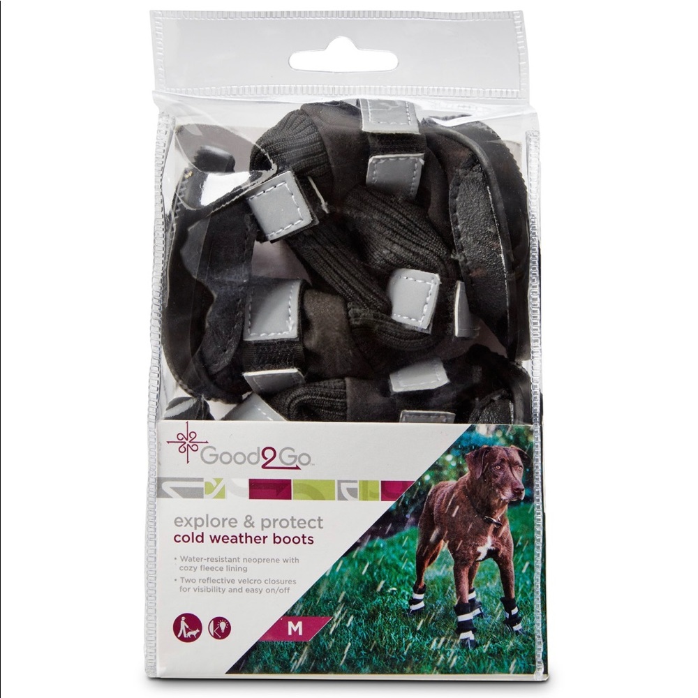 Good2Go Black All Weather Dog Boots - Medium - NWT - Picture 2 of 6